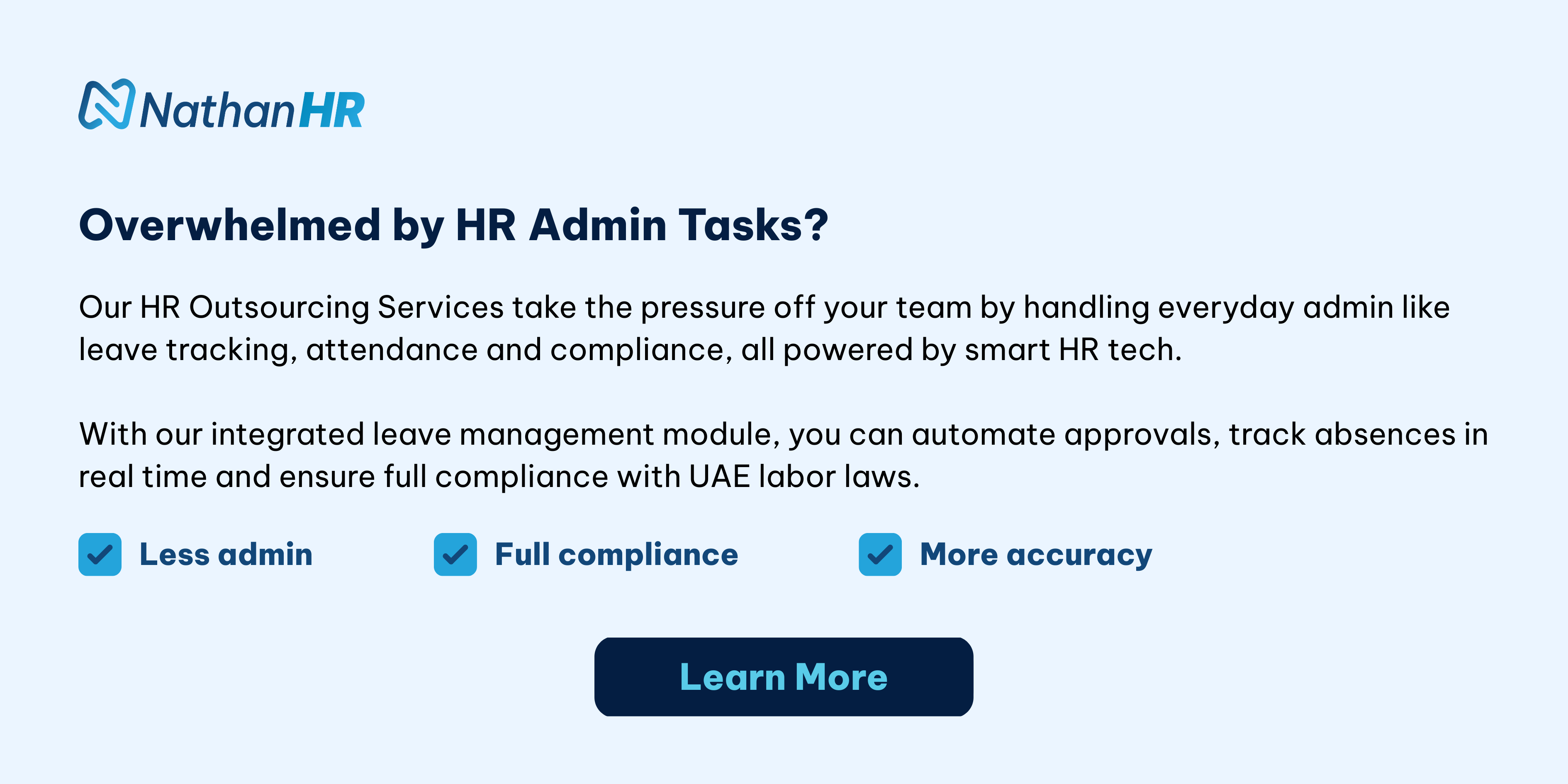 HR outsourcing (Leave management)